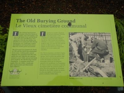 The Old Burying Ground Marker image. Click for full size.