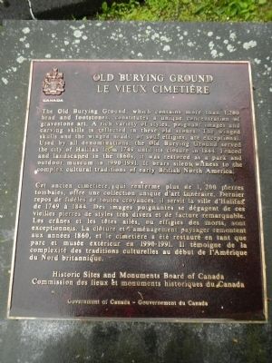 Old Burying Ground Marker image. Click for full size.