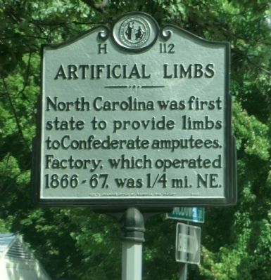 Artificial Limbs Marker. Click for full size. Artificial Limbs Marker image. Click for full size.