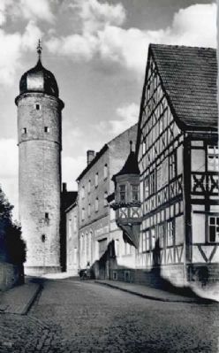 Prison Tower / Weißer Turm - Historical Postcard View image. Click for full size.