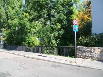 Lehmannsbrücke / Lehmanns Bridge and Marker. Click for full size. Lehmannsbrücke / Lehmanns Bridge and Marker image. Click for full size.