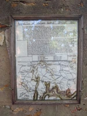 Temporary Marker about Holmes School. Click for full size. Temporary Marker about Holmes School image. Click for full size.