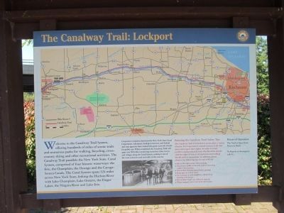 The Canalway Trail: Lockport Marker image. Click for full size.
