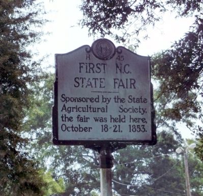 First N.C. State Fair Marker. Click for full size. First N.C. State Fair Marker image. Click for full size.