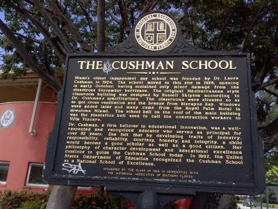 Cushman School Marker image. Click for full size.