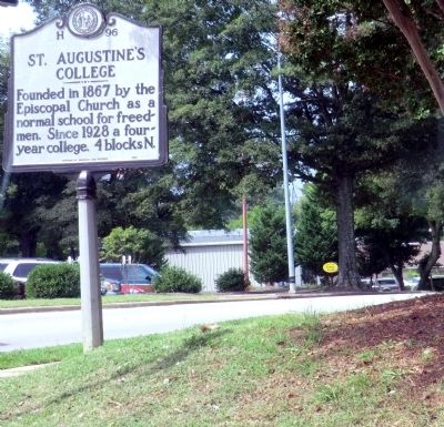 St. Augustine's College Marker. Click for full size. St. Augustine's College Marker image. Click for full size.