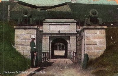 Entrance to the Citadel - Historic Postcard View image. Click for full size.