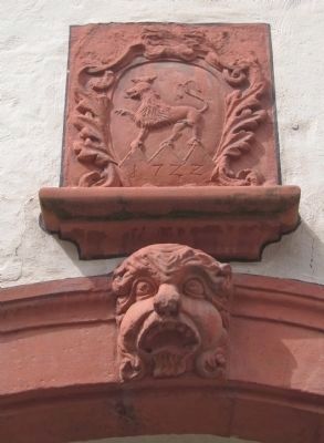 Decorative Element Above the Entryway. Click for full size. Decorative Element Above the Entryway image. Click for full size.