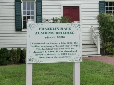 Franklin Male Academy Building Marker image. Click for full size.