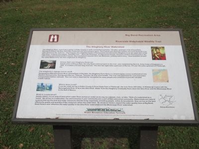 The Allegheny River Watershed Marker image. Click for full size.