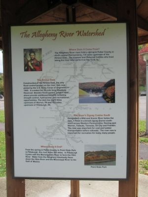 Twin Allegheny River Watershed Marker image. Click for full size.