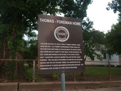 Thomas-Foreman Home Marker image. Click for full size.