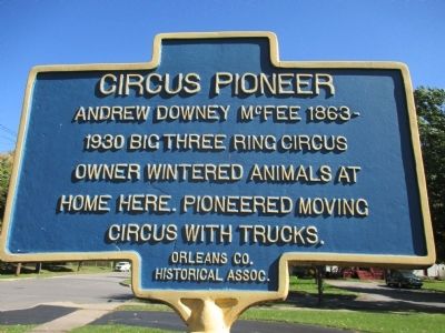 Circus Pioneer Marker image. Click for full size.