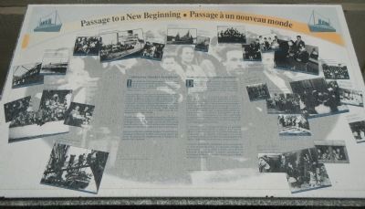 Passage to a New Beginning • Passage à un nouveau monde Marker image. Click for full size.
