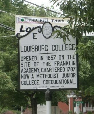 Louisburg College Marker image. Click for full size.