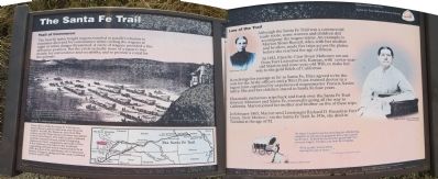 The Santa Fe Trail Marker. Click for full size. The Santa Fe Trail Marker image. Click for full size.
