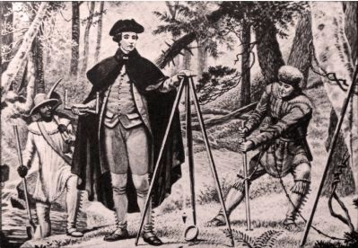 George Washington as Surveyor image. Click for full size.