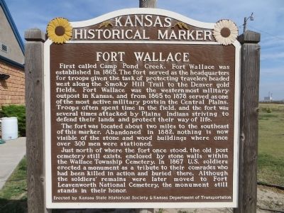 Fort Wallace Marker image. Click for full size.