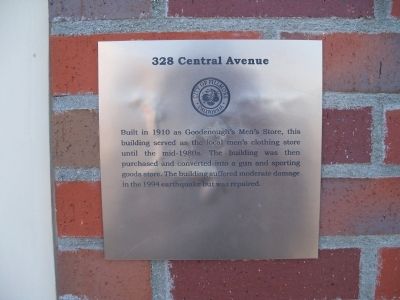 328 Central Avenue Marker. Click for full size. 328 Central Avenue Marker image. Click for full size.