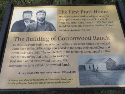 Pratt Home & Cottonwood Ranch Marker image. Click for full size.