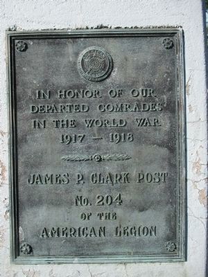 In Honor of Our Departed Comrades WWI Memorial image. Click for full size.