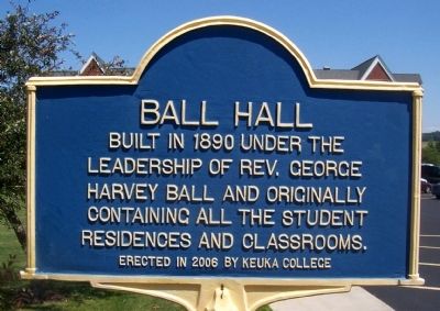 Ball Hall Marker. Click for full size. Ball Hall Marker image. Click for full size.