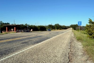 View to Northeast Along US 277 (marker's previous location). Click for full size. View to Northeast Along US 277 (marker's previous location) image. Click for full size.