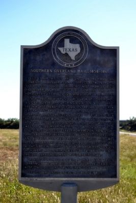Southern Overland Mail, 1858-1861 Marker image. Click for full size.