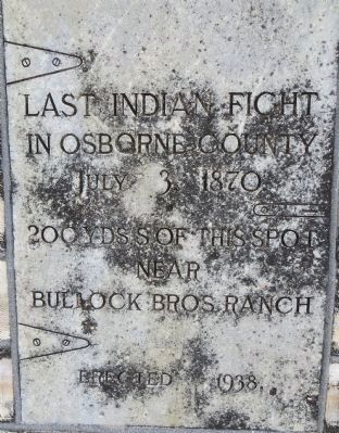 Last Indian Fight in Osborne County Marker. Click for full size. Last Indian Fight in Osborne County Marker image. Click for full size.