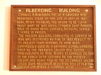 Plaque inside the Bixel Brewery image. Click for full size.