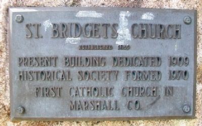 St. Bridgets Church Marker. Click for full size. St. Bridgets Church Marker image. Click for full size.