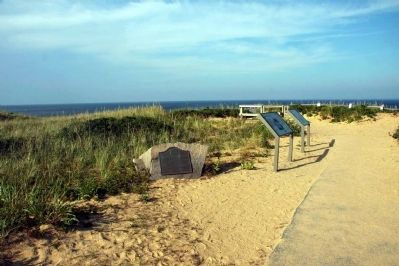 Markers at the location of the old Marconi station image. Click for full size.