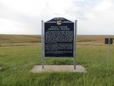 Willa Cather Memorial Prairie Marker image. Click for full size.