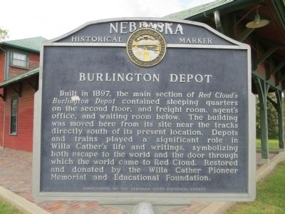Burlington Depot Marker image. Click for full size.