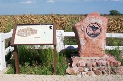 Saddle Up at Guittard and Pony Express Trail Markers image. Click for full size.