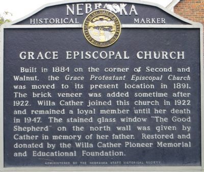 Grace Episcopal Church Marker image. Click for full size.