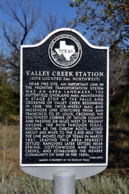 Valley Creek Station Marker image. Click for full size.