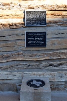 Blue Gap Post Office Marker. Click for full size. Blue Gap Post Office Marker image. Click for full size.