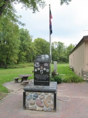Navarino Area Veterans Memorial. Click for full size. Navarino Area Veterans Memorial image. Click for full size.