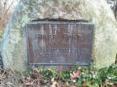 Site Of First Fort A.D. 1739 Marker image. Click for full size.