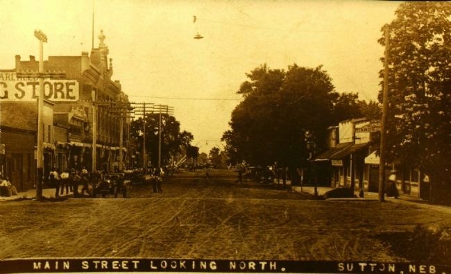 <i>Main Steet Looking North., Suttpn, Neb.</i> image. Click for full size.