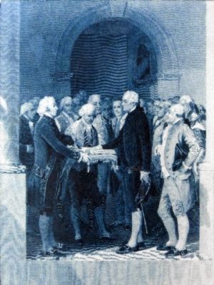 The Inauguration of George Washington<br>on April 30, 1789. Click for full size. The Inauguration of George Washington<br>on April 30, 1789 image. Click for full size.