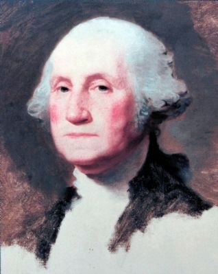 Gilbert Stuart's Unfinished 1796 painting of George Washington image. Click for full size.