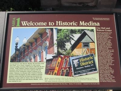 Welcome to Historic Medina Marker image. Click for full size.