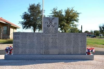 Front Side of Bronte Veterans Memorial. Click for full size. Front Side of Bronte Veterans Memorial image. Click for full size.