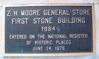 Z. H. Moore General Store Marker image. Click for full size.