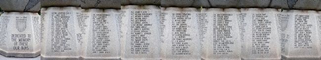 Memorial Panels. Click for full size. Memorial Panels image. Click for full size.