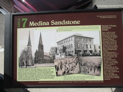 Medina Sandstone Marker. Click for full size. Medina Sandstone Marker image. Click for full size.