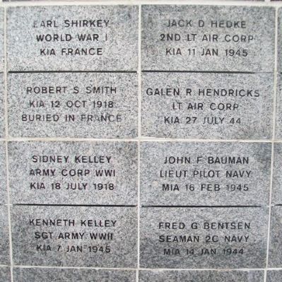 Marshall County Veterans Memorial KIA-MIA Tiles image. Click for full size.
