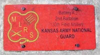 National Guard Plaque at Marshall County Veterans Memorial Howitzer image. Click for full size.